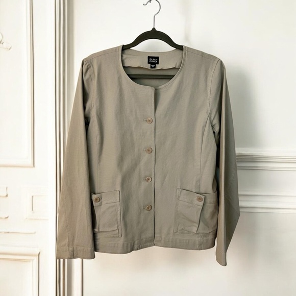 Eileen Fisher Tan Women's Jacket - Picture 1 of 6